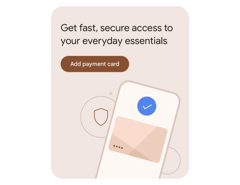 Adding a card Adding Payment Card to a Wallet